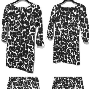 Black & White Leopard Print dress